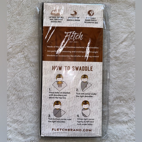 NIB Fletch Bamboo Swaddle Set - Picture 3 of 3